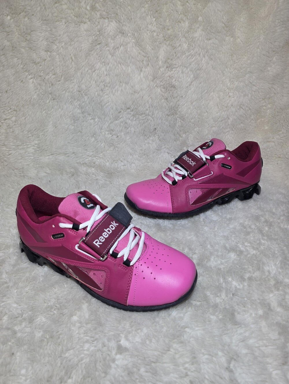 Reebok CrossFit Oly U-Form Weightlifting Shoes Pink Women's Size 9 V48458